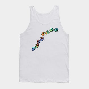 Psychedelic Paw Prints Tank Top